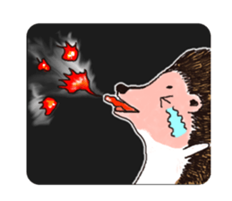 Easy to use sticker of Hedehog [English] sticker #10596695
