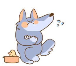 Fluffy Loose Wolf sticker #10596899