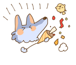 Fluffy Loose Wolf sticker #10596906