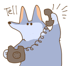 Fluffy Loose Wolf sticker #10596923