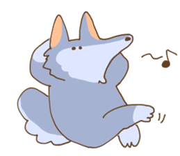 Fluffy Loose Wolf sticker #10596933