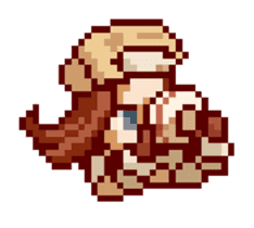 8-bit coffee girl sticker #10598464