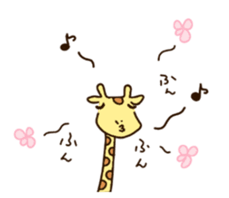 Life of cute giraffe.12th. sticker #10599064