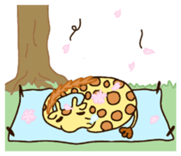Life of cute giraffe.12th. sticker #10599071