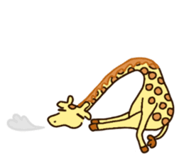 Life of cute giraffe.12th. sticker #10599081