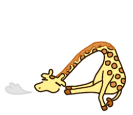 Life of cute giraffe.12th. sticker #10599081