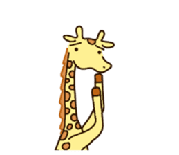 Life of cute giraffe.12th. sticker #10599082