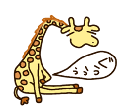 Life of cute giraffe.12th. sticker #10599092
