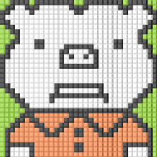 8-bit pixel Xiaolongbao boy sticker #10599257