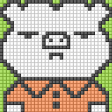 8-bit pixel Xiaolongbao boy sticker #10599258