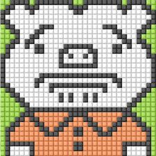 8-bit pixel Xiaolongbao boy sticker #10599261