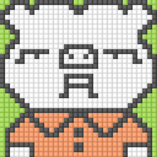 8-bit pixel Xiaolongbao boy sticker #10599264