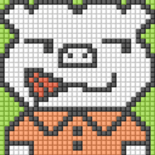 8-bit pixel Xiaolongbao boy sticker #10599286