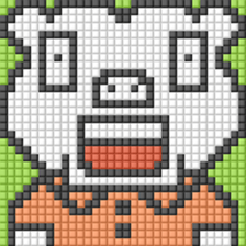 8-bit pixel Xiaolongbao boy sticker #10599289