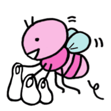 Momoiro honeybee sticker #10599991