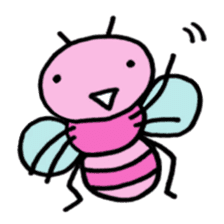 Momoiro honeybee sticker #10600002