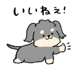 Lala of a dachshund sticker #10601139