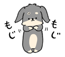 Lala of a dachshund sticker #10601154