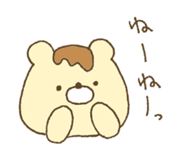 Bear resembling a pudding 2 sticker #10601456