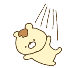 Bear resembling a pudding 2 sticker #10601458