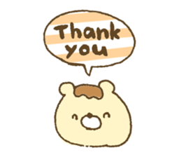 Bear resembling a pudding 2 sticker #10601462