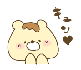 Bear resembling a pudding 2 sticker #10601474