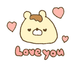 Bear resembling a pudding 2 sticker #10601476