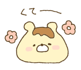 Bear resembling a pudding 2 sticker #10601481