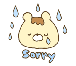 Bear resembling a pudding 2 sticker #10601487