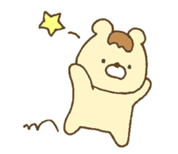Bear resembling a pudding 2 sticker #10601492