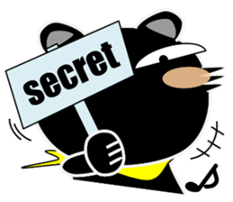 Always Black Bear sticker #10602763