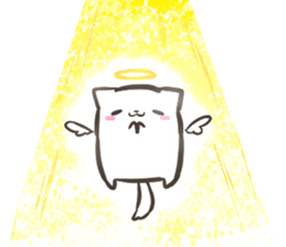 a white Shiba Inu who lives next door sticker #10602857