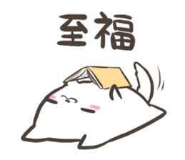 a white Shiba Inu who lives next door sticker #10602869