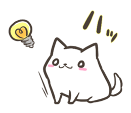 a white Shiba Inu who lives next door sticker #10602876