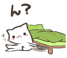 a white Shiba Inu who lives next door sticker #10602895