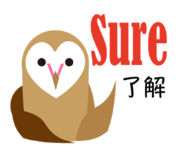 Heart Owl sticker #10602908