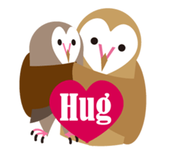 Heart Owl sticker #10602934