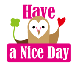 Heart Owl sticker #10602935