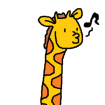 Giraffe LONG LONG Stickers2 sticker #10602936