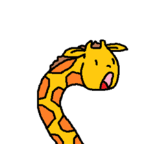 Giraffe LONG LONG Stickers2 sticker #10602937