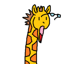 Giraffe LONG LONG Stickers2 sticker #10602939