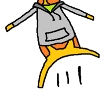 Giraffe LONG LONG Stickers2 sticker #10602943