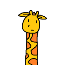 Giraffe LONG LONG Stickers2 sticker #10602968