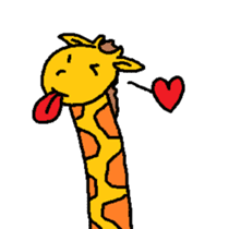Giraffe LONG LONG Stickers2 sticker #10602969