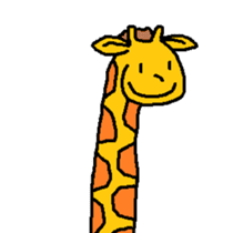 Giraffe LONG LONG Stickers2 sticker #10602970