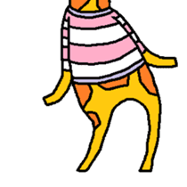 Giraffe LONG LONG Stickers2 sticker #10602973