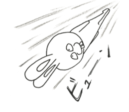 normal rabbit by kanako sticker #10604032