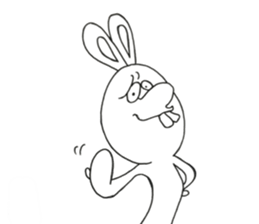 normal  rabbit sticker #10604041