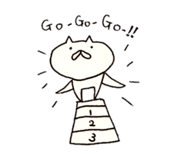 Cat run fast 2 sticker #10604216