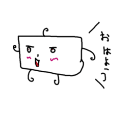 square japanese stiker sticker #10604850